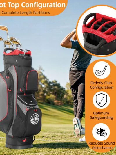 Shop source 15 Way Top Golf Cart Bag, Lightweight Golf Bag for Men Women