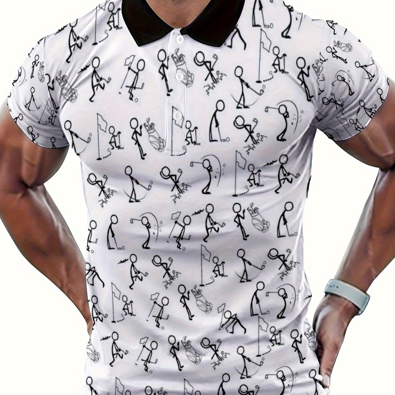 Mens Golf Shirt Polo Shirts - Image 6