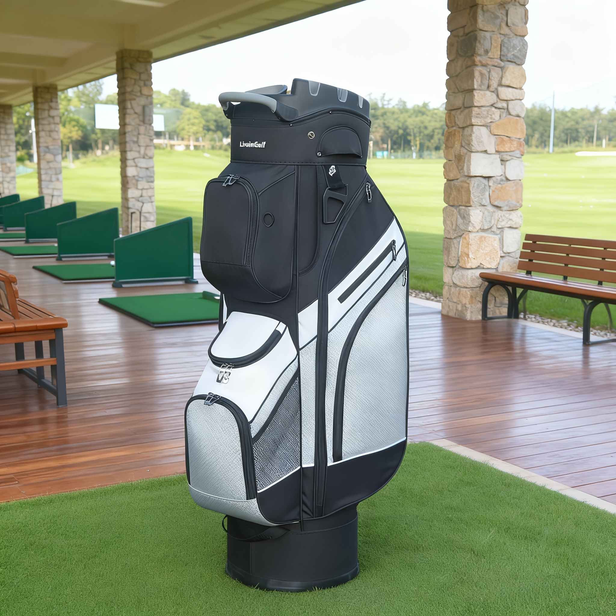 LivsinGolf 14-Way Golf Cart Bag with Locking Club Dividers - Image 6