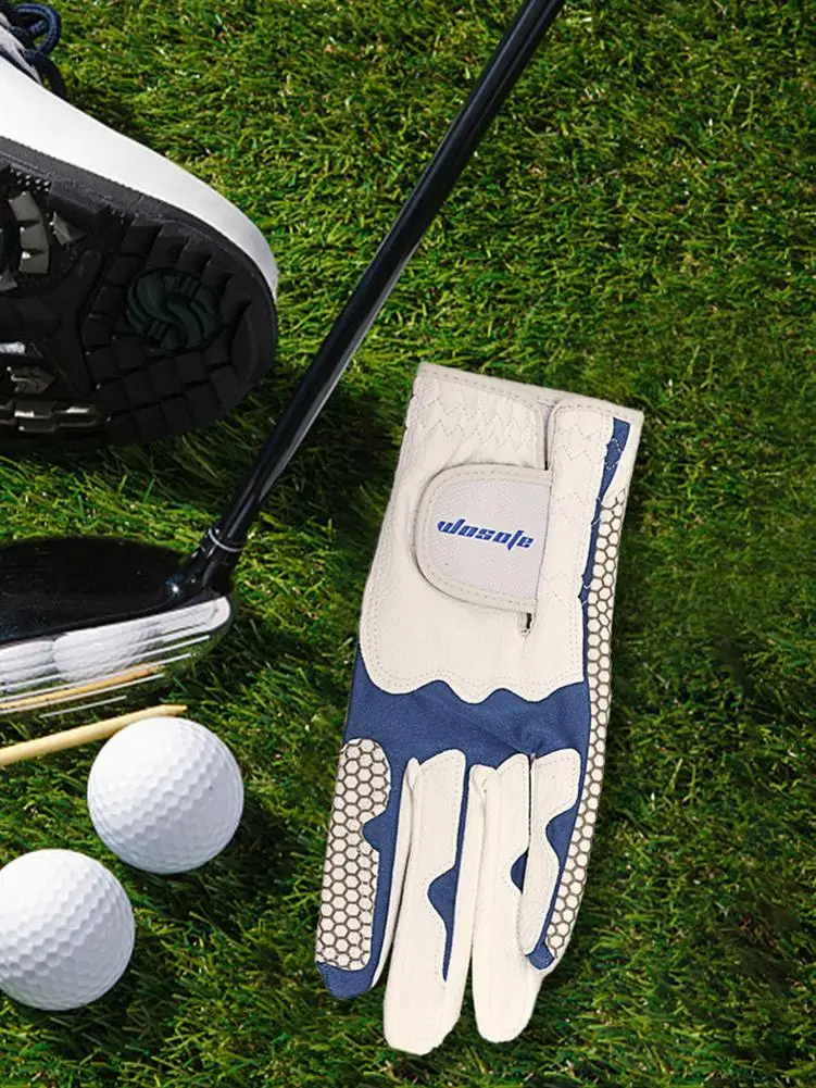 Left Hand Single Glove Lycra Fabric Breathable Golf Gloves - Image 5