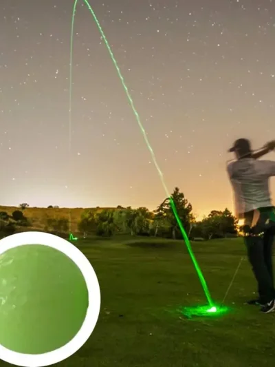 Glowing Golf Ball For Night Training Tournament Fluorescent Glow In Dark