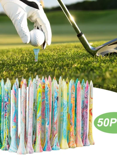 50Pcs Golf Wood Tees Mixed Color
