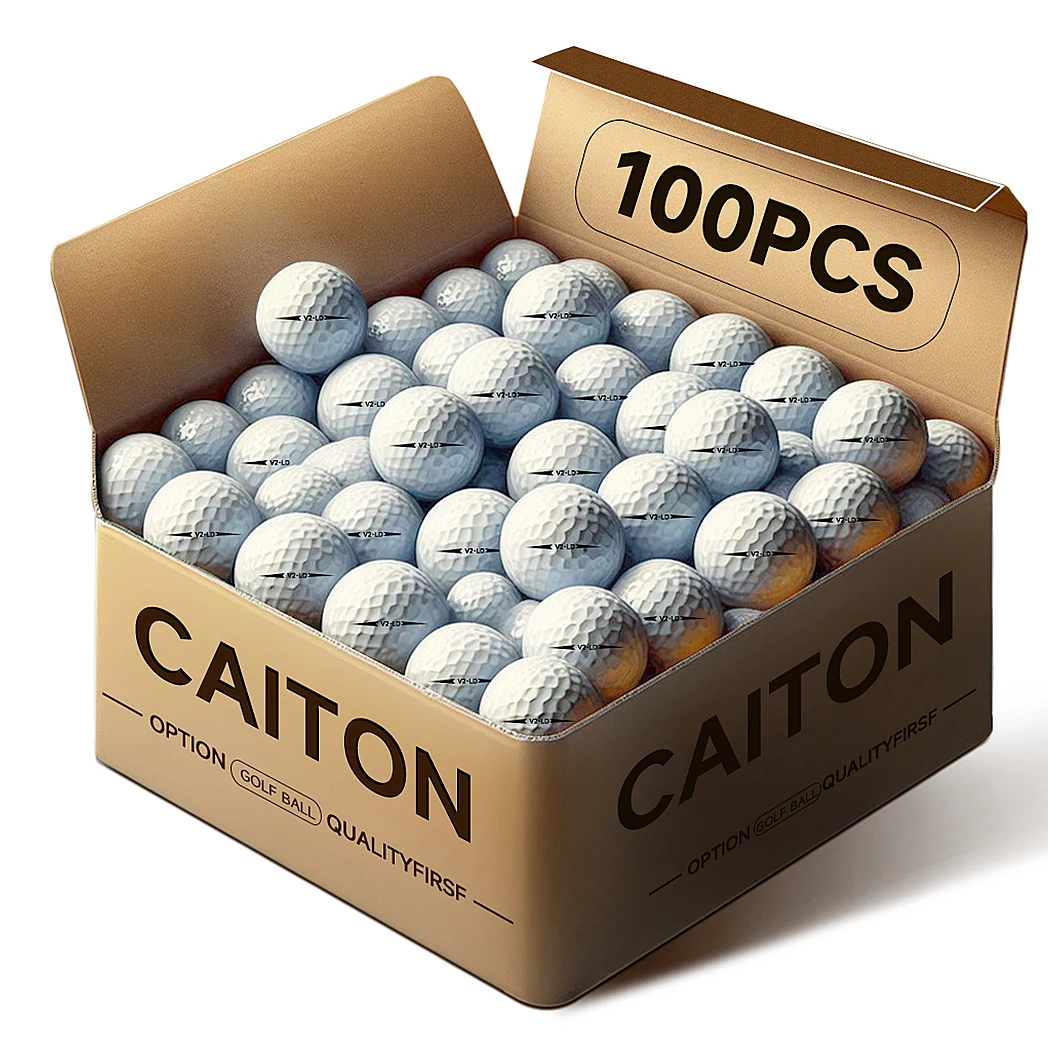 Caiton 100pcs 2-Layer Golf Balls
