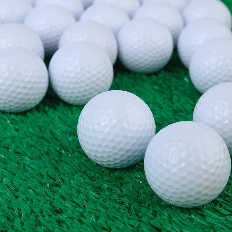 2024 New 10pcs Outdoor golf double-layer white ball two-layer practice ball - Image 2