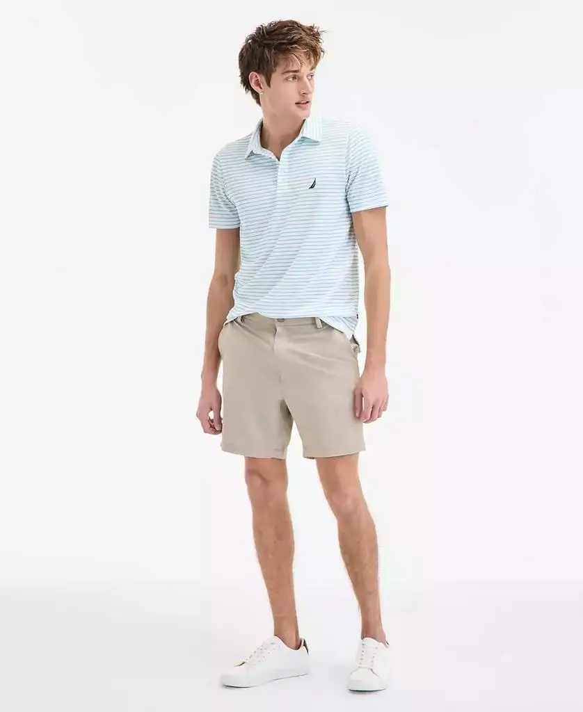 Nautica | Men’s Classic-Fit Stripe Moisture Wicking Performance Golf Polo Shirt - Image 2