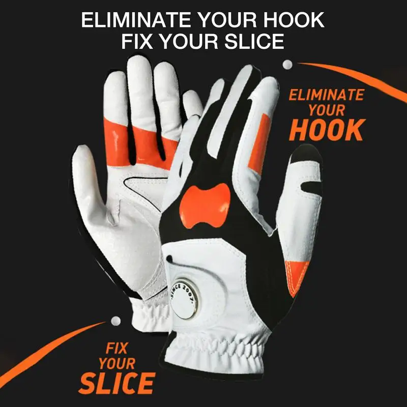 Left Hand Golf Gloves Grip Trainer Reduce Golf Hook Ball Corrector Gloves - Image 6