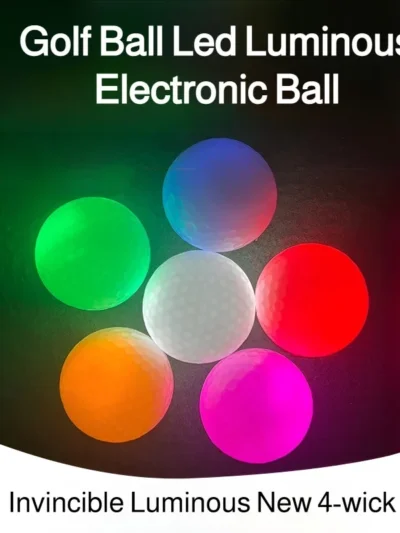 LED Luminous Golf Ball Flashing Colorful Night Golf Ball Night Special Double Hit Golf Ball