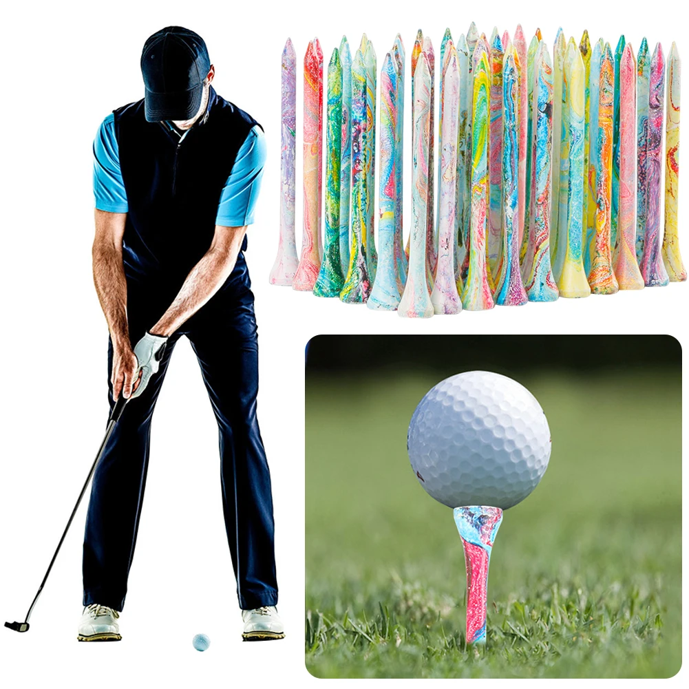 50Pcs Golf Wood Tees Mixed Color - Image 4
