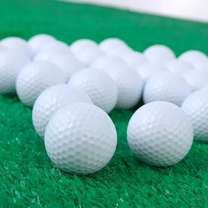 2024 New 10pcs Outdoor golf double-layer white ball two-layer practice ball - Image 3