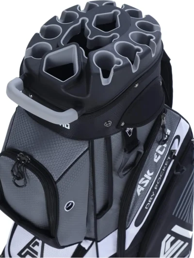 T-Lock Golf Cart Bag with 14 Way Organizer Divider Top, Premium Cart Bag with Handles and Rain Cover for Men