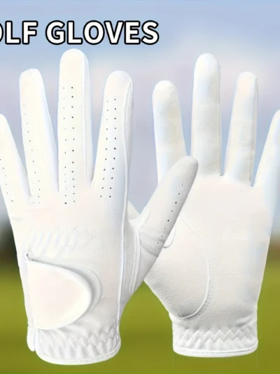 1Pc Professional Golf Glove Non-slip Soft Fabric Breathable Comfortable Golf Gloves Male Left Single High Quality White Gloves