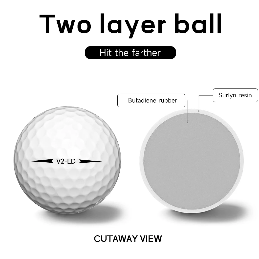 Caiton 100pcs 2-Layer Golf Balls - Image 2
