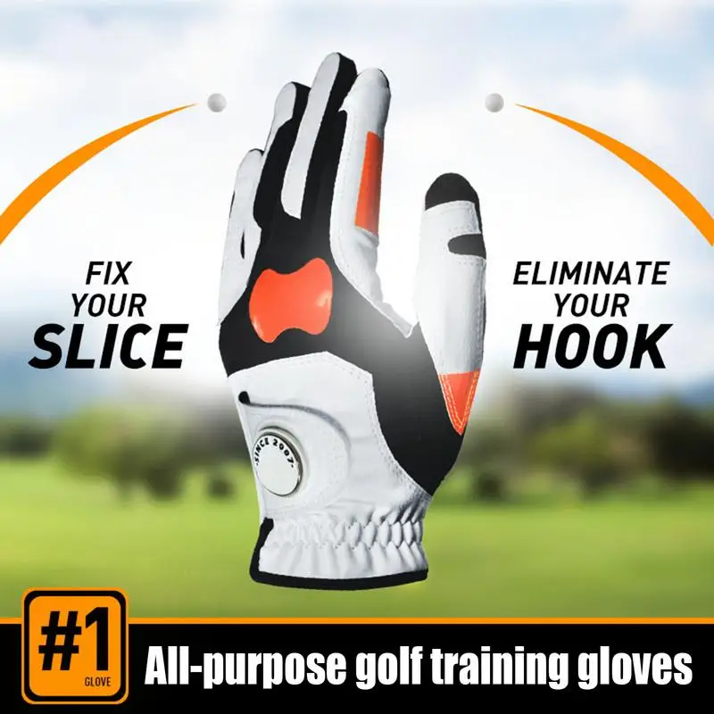 Left Hand Golf Gloves Grip Trainer Reduce Golf Hook Ball Corrector Gloves - Image 4