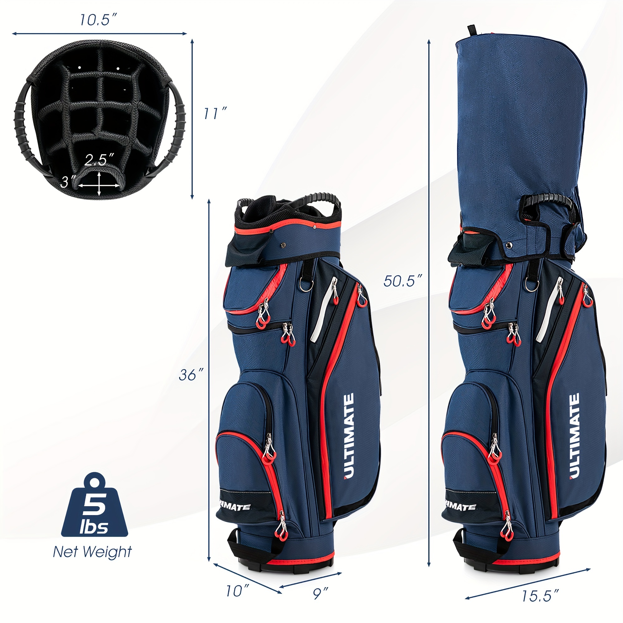 9.5" Golf Cart Bag - Image 6