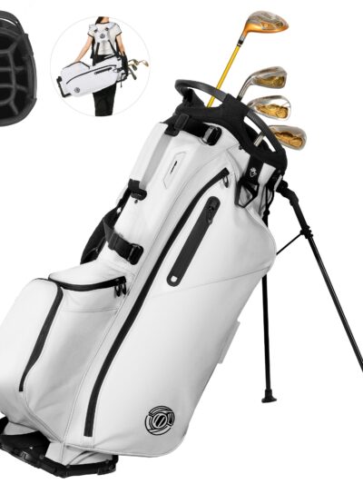 Shopsource Golf Stand Bag, 14 Way Golf Bag with Stand, Lightweight Golf Club Bags for Men Women