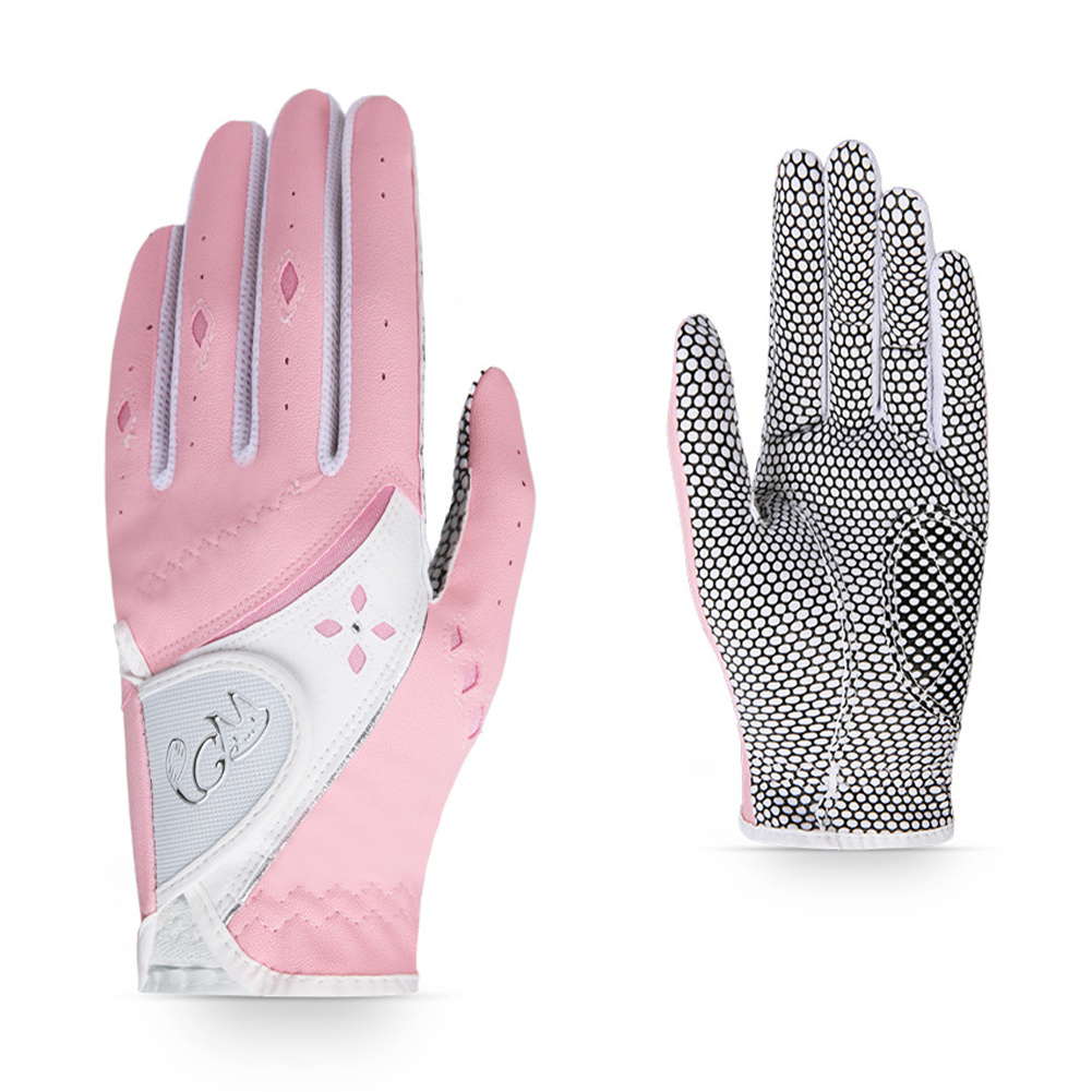 1 Pair Women's Breathable PU Golf Gloves with Non-Slip Grip - Image 3