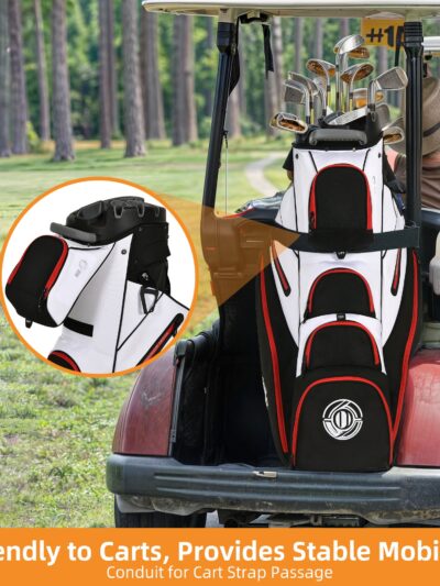 Cozerex Golf Bag, 14 Way Top Golf Cart Bag with Full