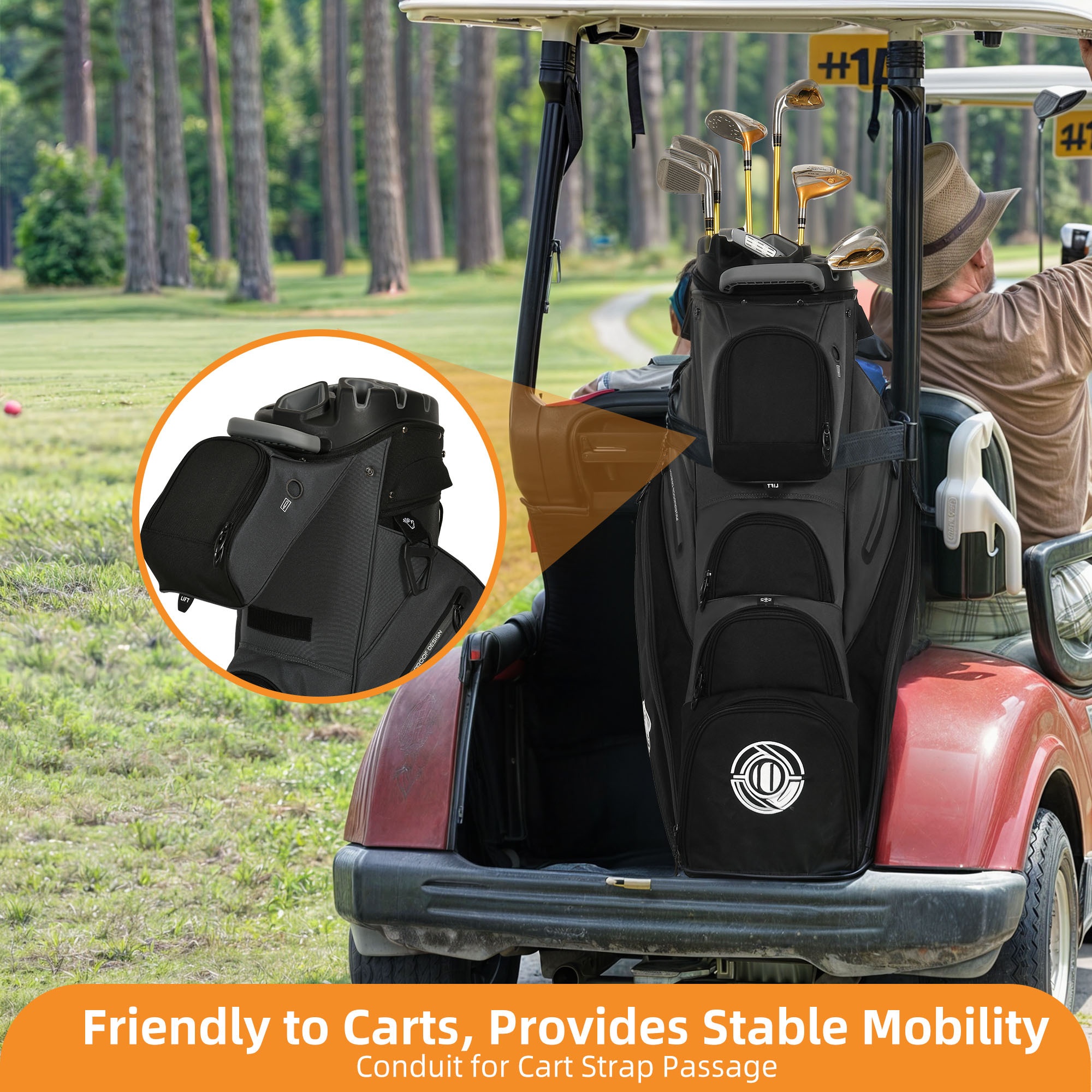 Cozerex Golf Bag, 14 Way Top Golf Cart Bag