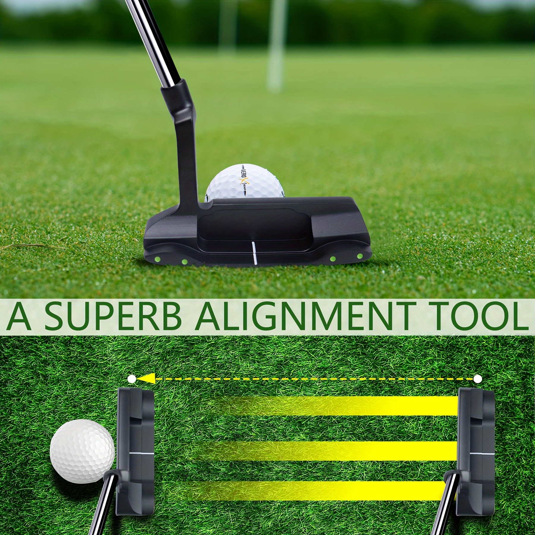 POSSOT Hot New Stainless Steel Bar Putter Genderless Right Hand With Screws Decorative Putter - Image 9