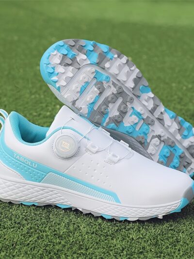 Women's High Quality Golf Shoes with Non-Slip Fixing Nails & Telescopic Adjustable Knob Buckle