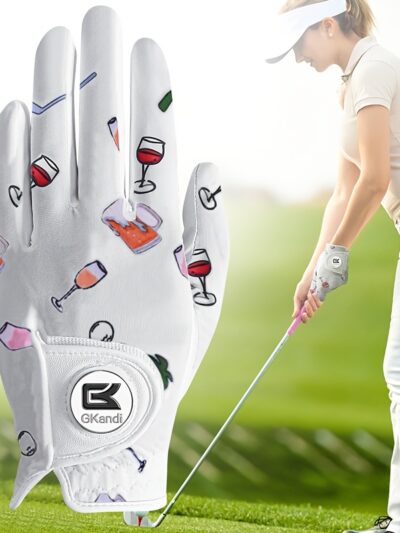 1 Pack FINGER TEN Women's Full Finger Golf Gloves with Ball Marker