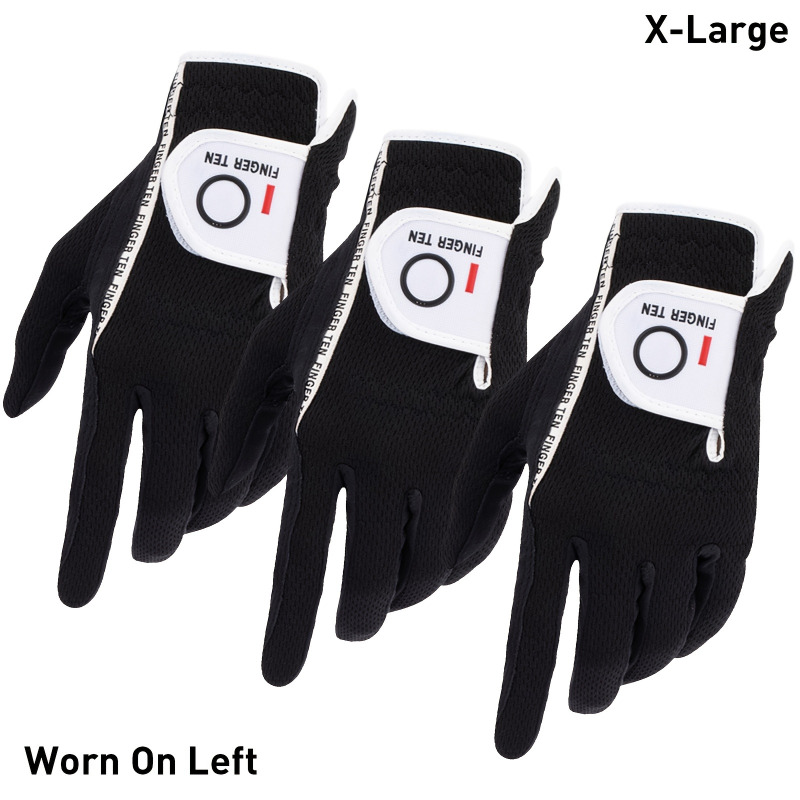 Finger Ten Golf Gloves Men Value 3 Pack Left Hand Right Handed Golfer - Image 6