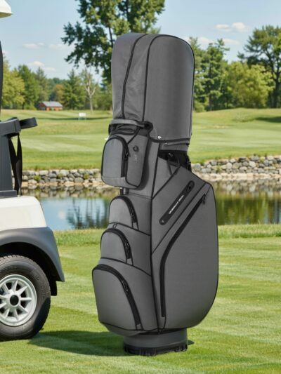Heavy-Duty Full Protective Hard Shell Golf Cart Bag Compatible for Most Golf Carts
