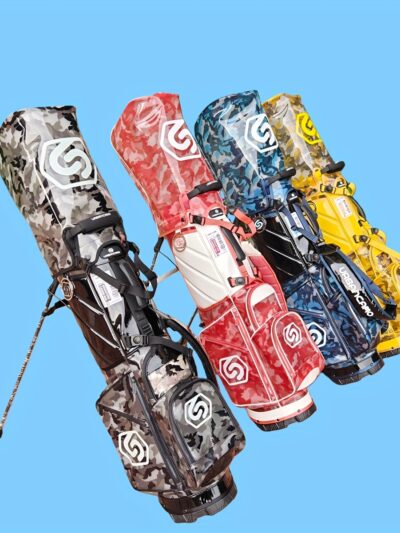 High-Quality TPU Golf Bag, High Quality, Easy to Clean and Maintain, Printed Camouflage Golf Stand Bag with 9" Head Frame