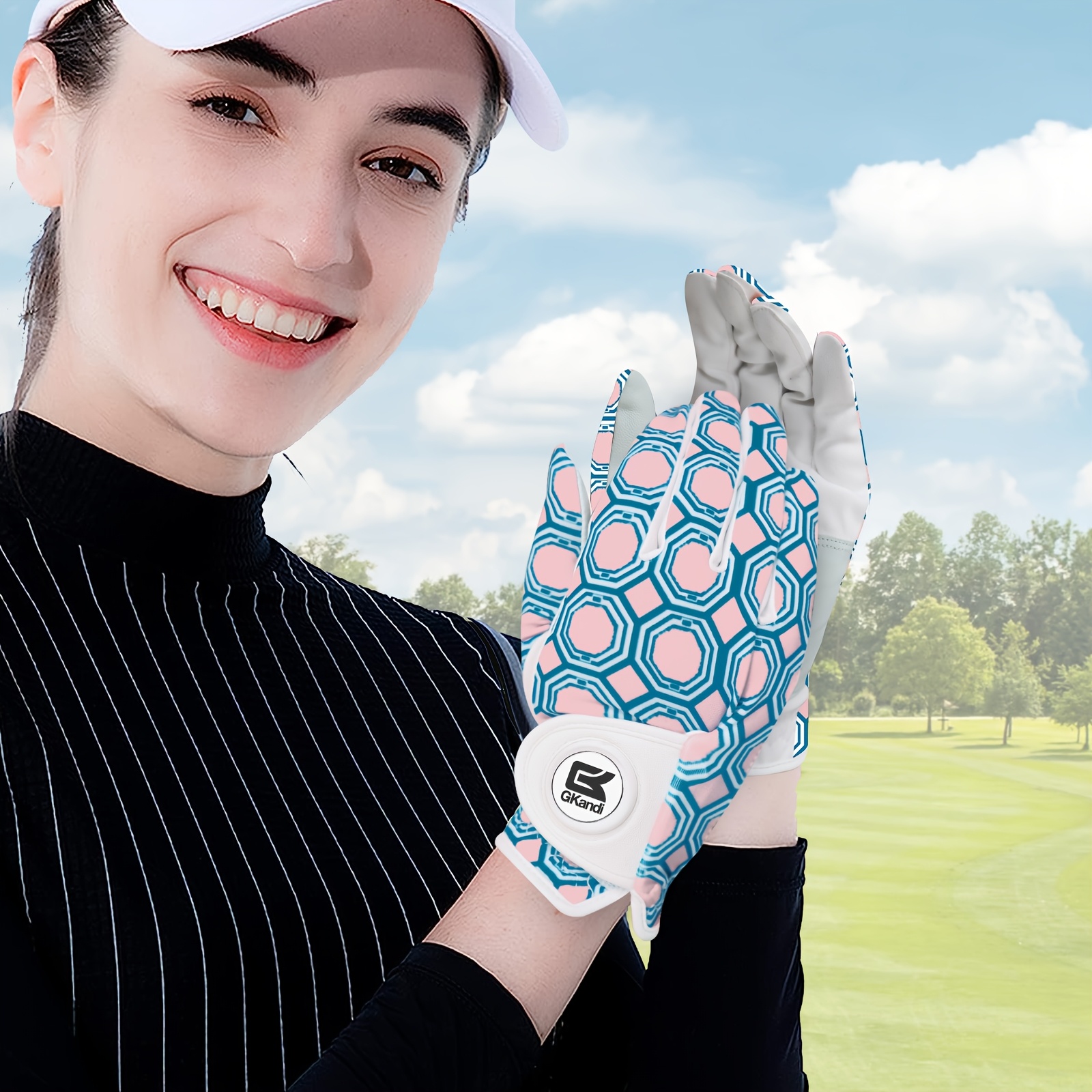 FINGER TEN Golf Gloves Women Left Hand with Ball Marker - Image 15
