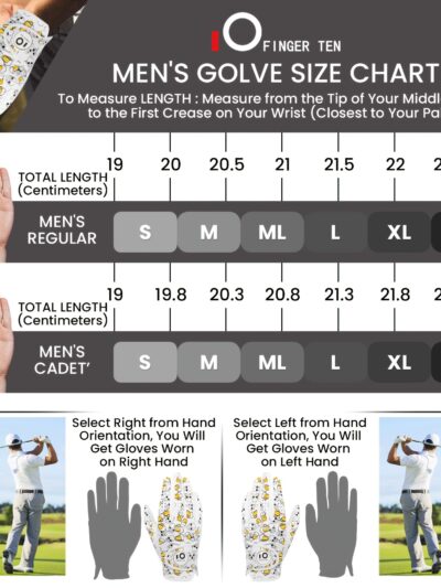 GKANDI Men's Golf Gloves Left Hand for Right-Handed Golfers