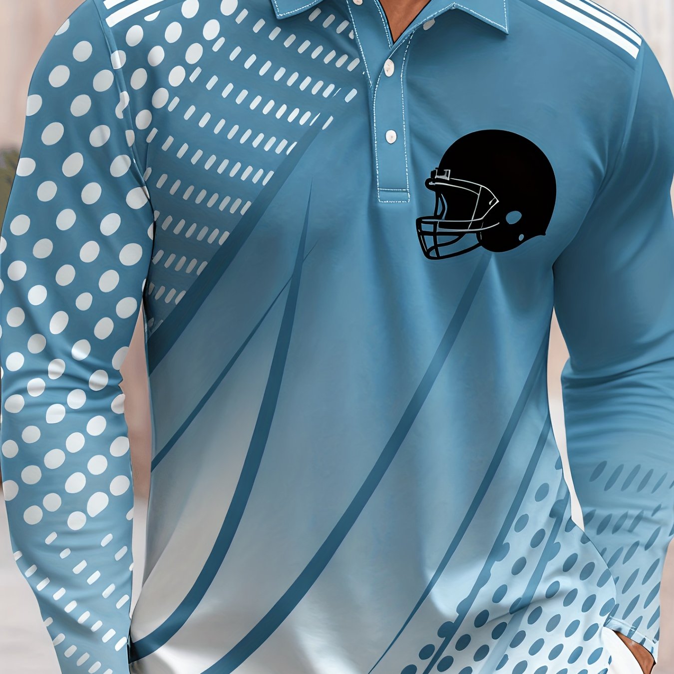 Men's Lightweight Breathable Golf Shirt with Long Sleeves - Image 12