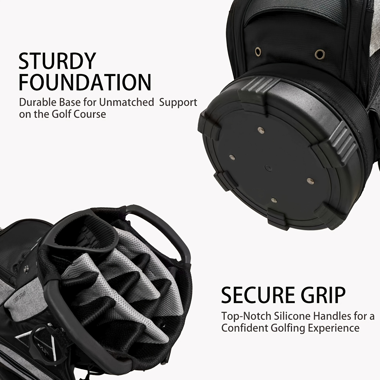 14-Divider Full-Length Golf Bag with Dual Handles & Dividers - Image 3