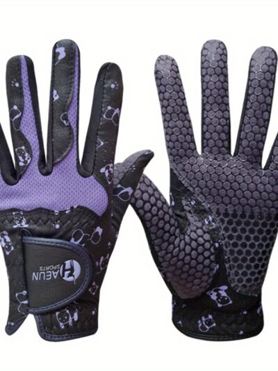 A pair of Women's golf gloves, durable and comfortable