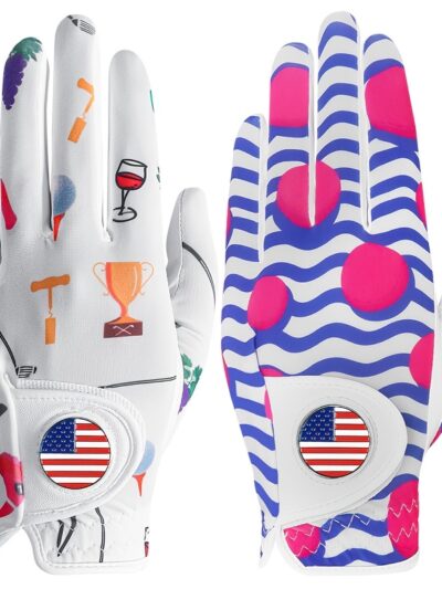 GKANDI Stylish Women's Golf Gloves Value 2 Pack