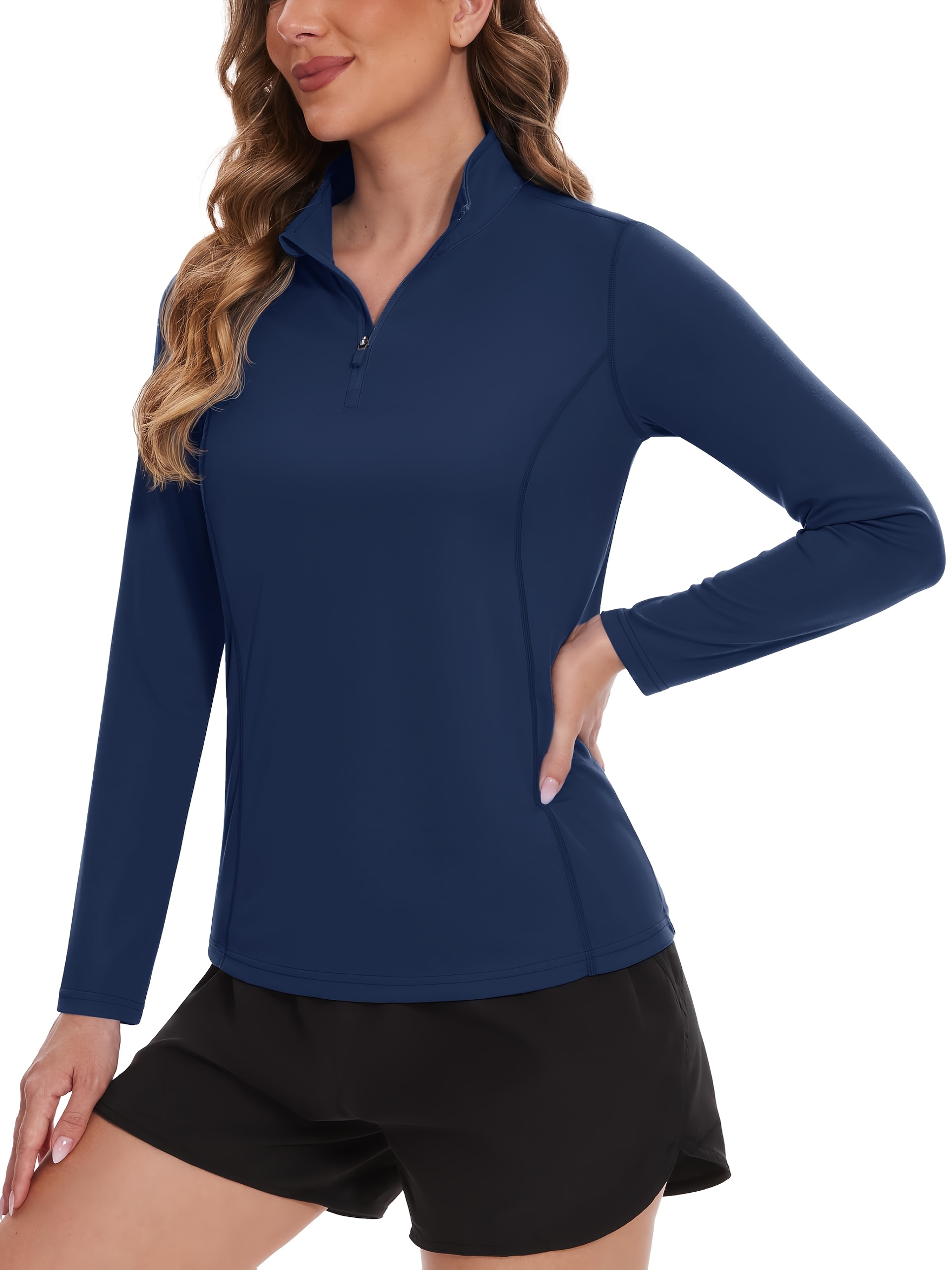 2pcs - Women's 1/4 Zip Pullover - Quarter Zip Golf Shirts - Image 7