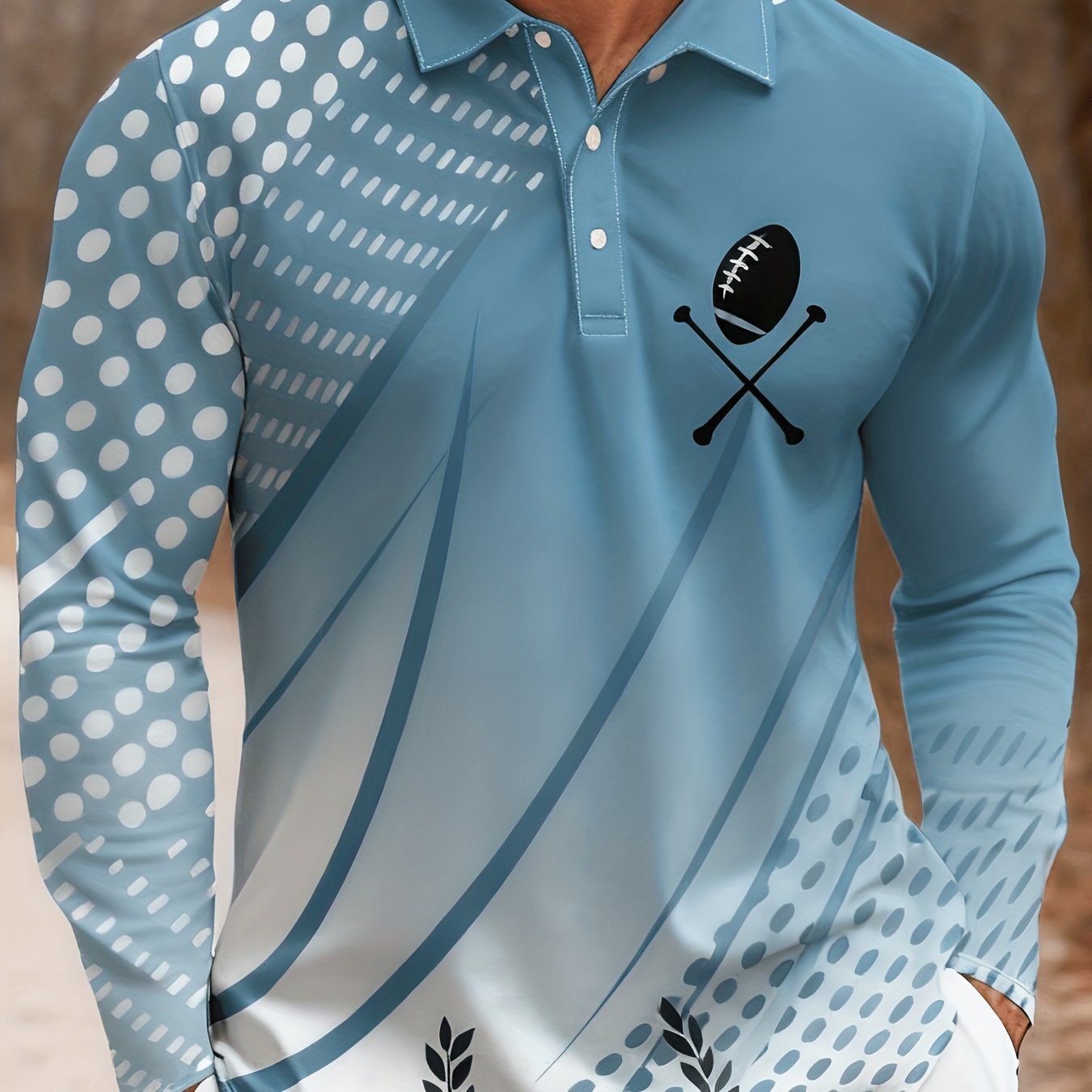 Men's Lightweight Breathable Golf Shirt with Long Sleeves - Image 13
