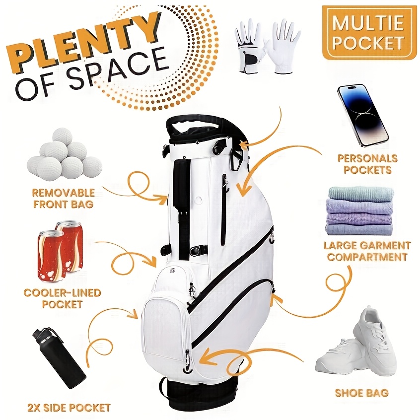 Lightweight Golf Bags For Men Golf Club Bag With Stand - Image 7