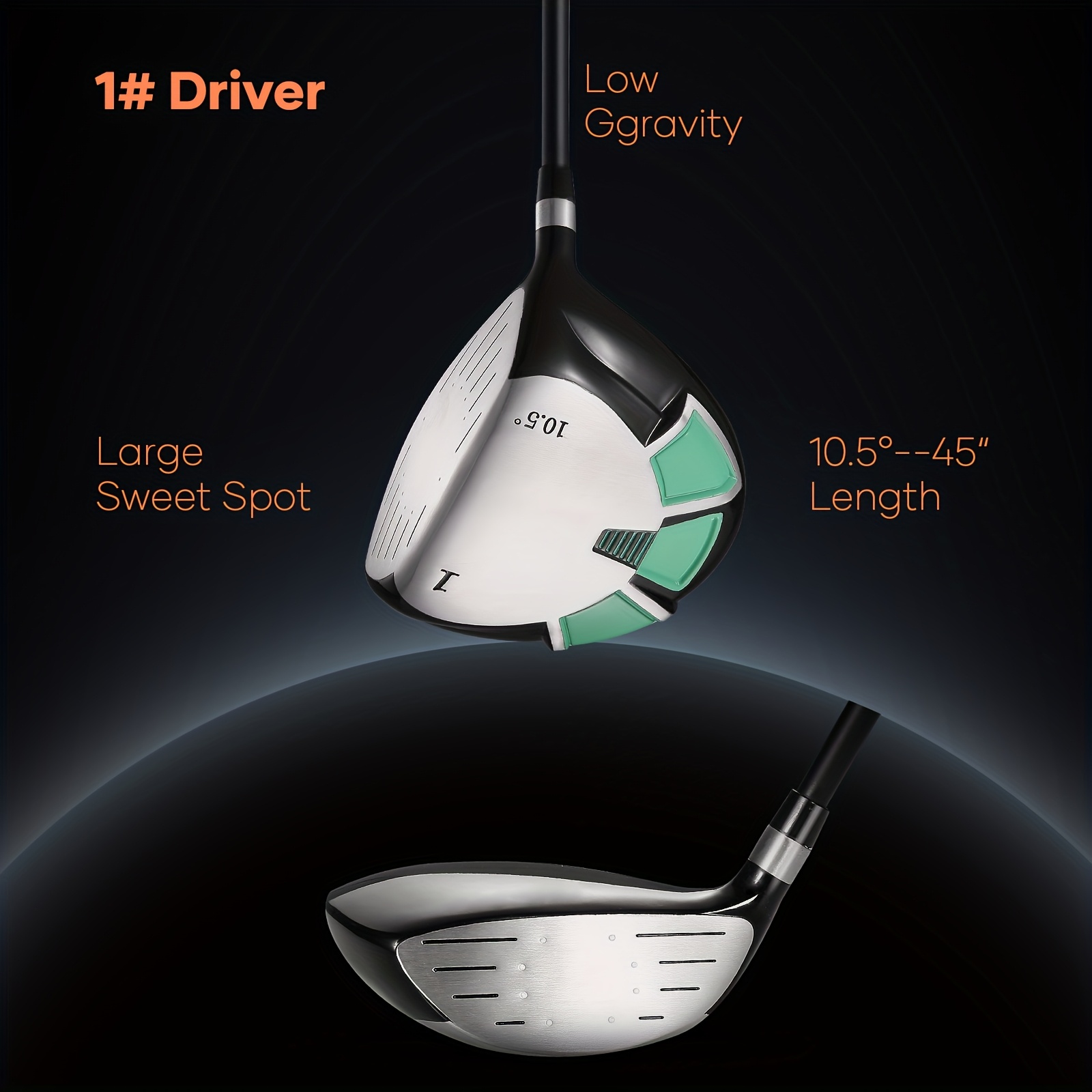 9pcs Complete Right-Handed Golf Club Set - Image 7