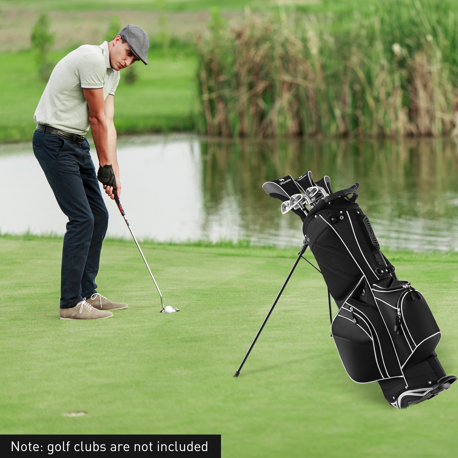 MULTIGOT Golf Stand Bag | 6 Way Divider, Polyester, with Carry Organizer Pockets Storage