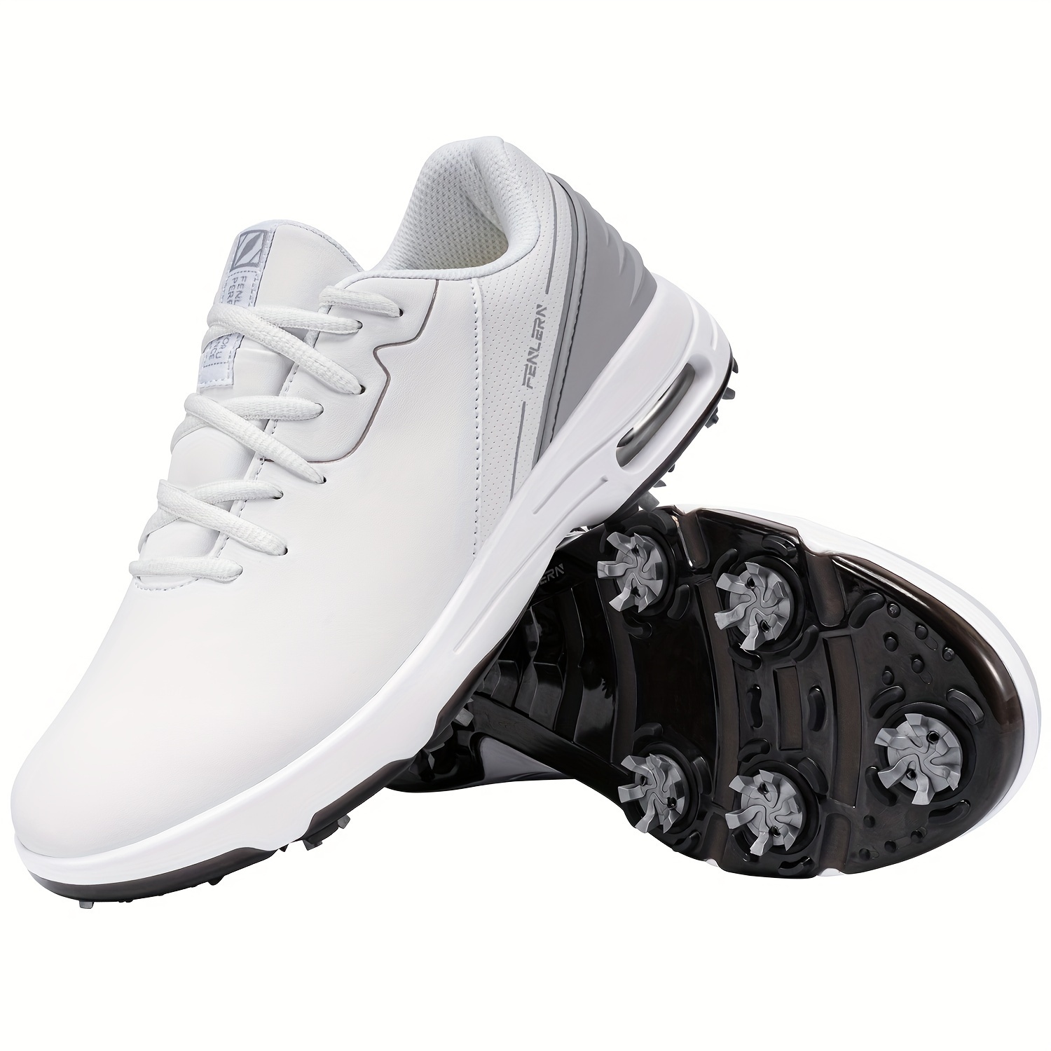 FENLERN Men's Waterproof & Breathable Golf Shoes with Cushioned Support, Full-Grip Cleats - Image 11