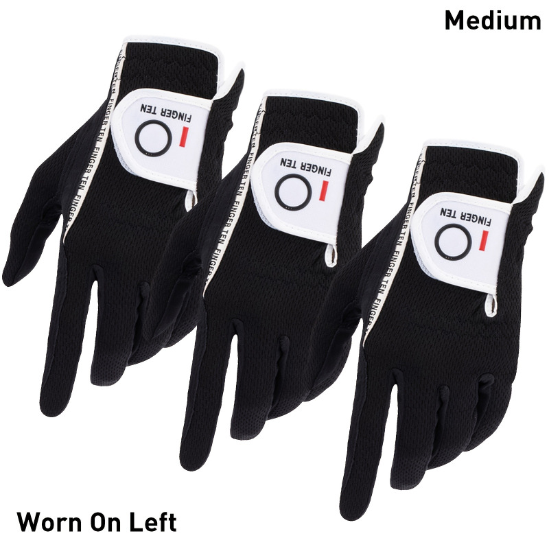 Finger Ten Golf Gloves Men Value 3 Pack Left Hand Right Handed Golfer - Image 10
