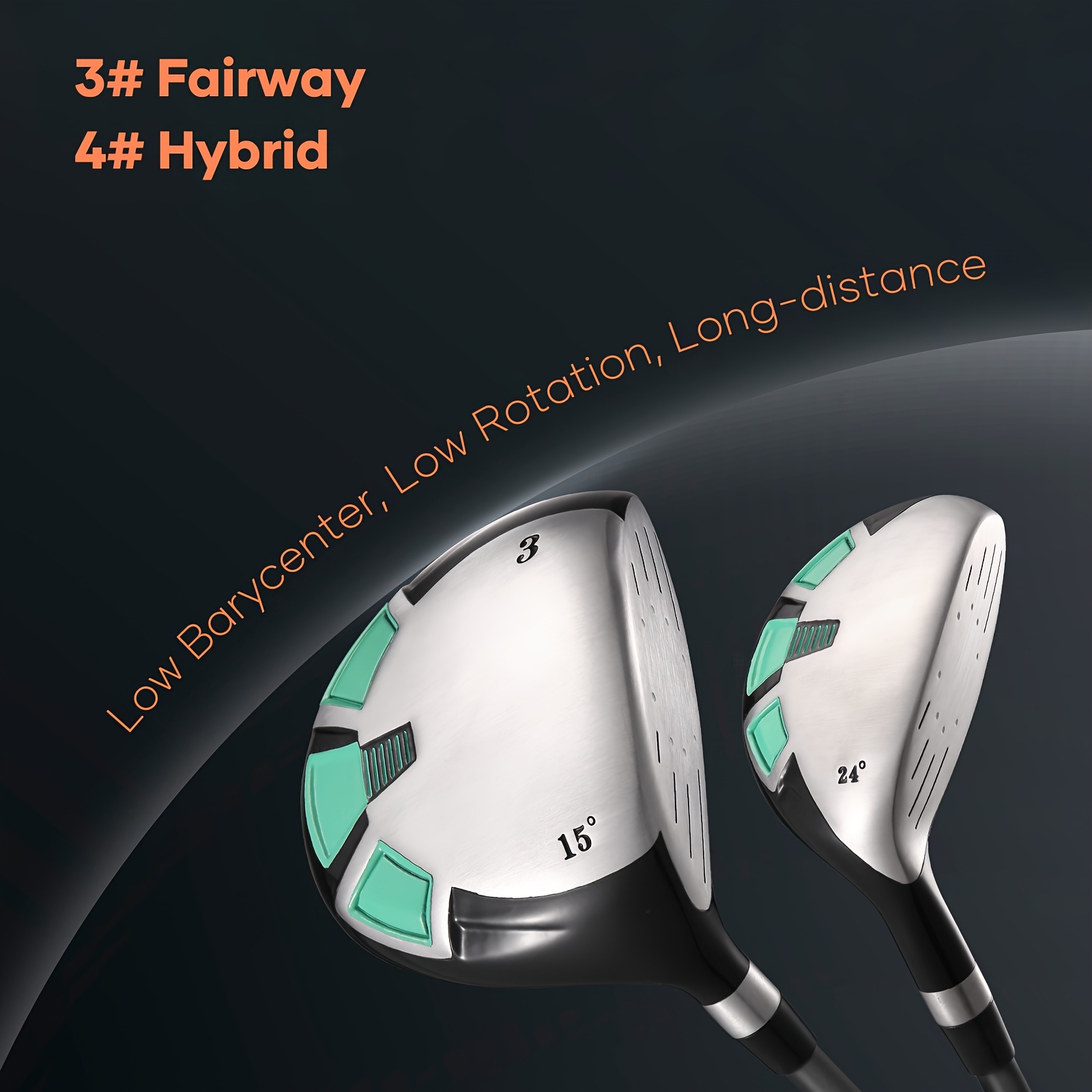 9pcs Complete Right-Handed Golf Club Set - Image 8