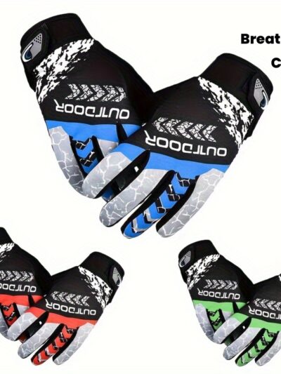 Sports & Leisure Touchscreen Gloves | Breathable Full-Finger Design