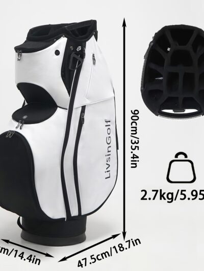 LIVSINGOLF 14-Way Divider Golf Bag for Men