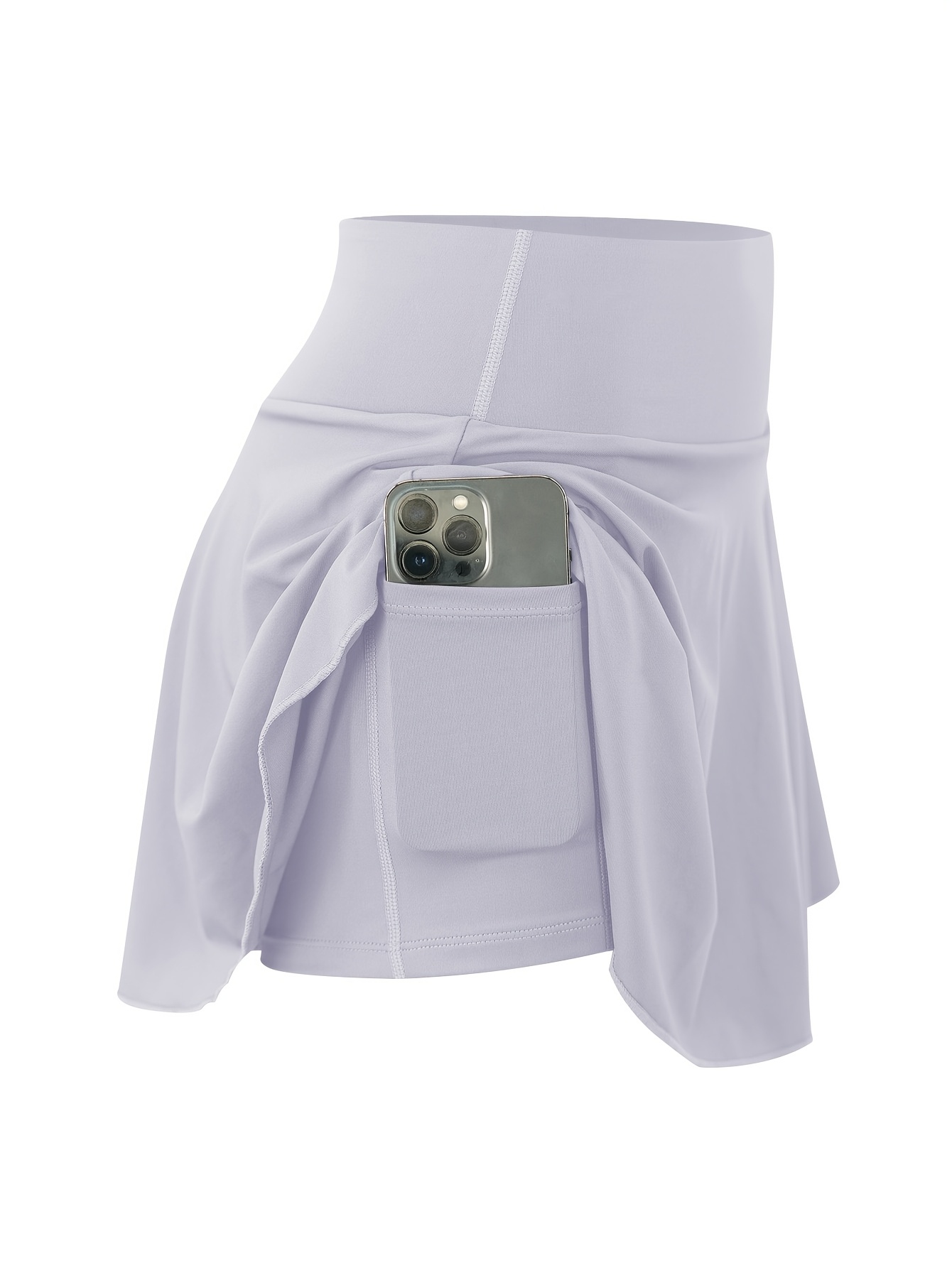 3pcs Women's Tennis Golf Skirt with High Waist and Pockets - Image 6