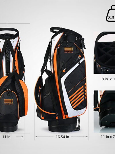 Golf Stand Bag 14 Way Top Dividers Ergonomic with 5 Pockets