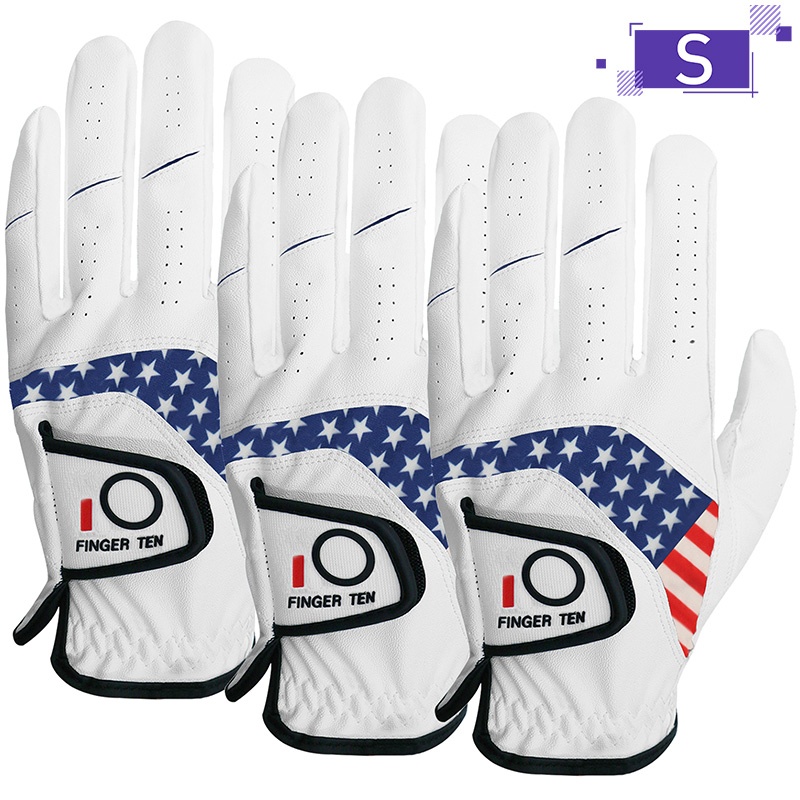 FINGER TEN Men's Golf Gloves 3pcs Left Hand Right Handed - Image 5