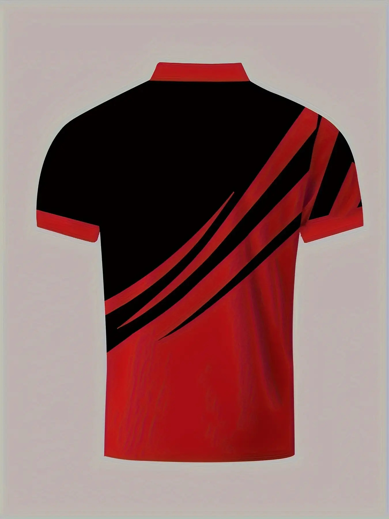 Men's Casual Color block Short Sleeve Lapel Shirt - Image 7