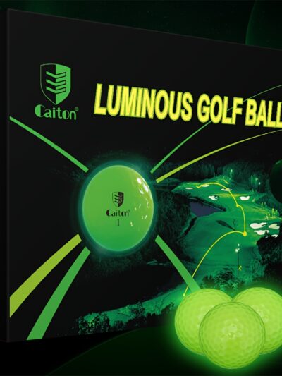 12/6/3pcs Caiton Fluorescent Night Golf Balls – Bright & Durable, High Visibility, Soft Feel, Long Distance Flight, Perfect for Night and Daytime Play