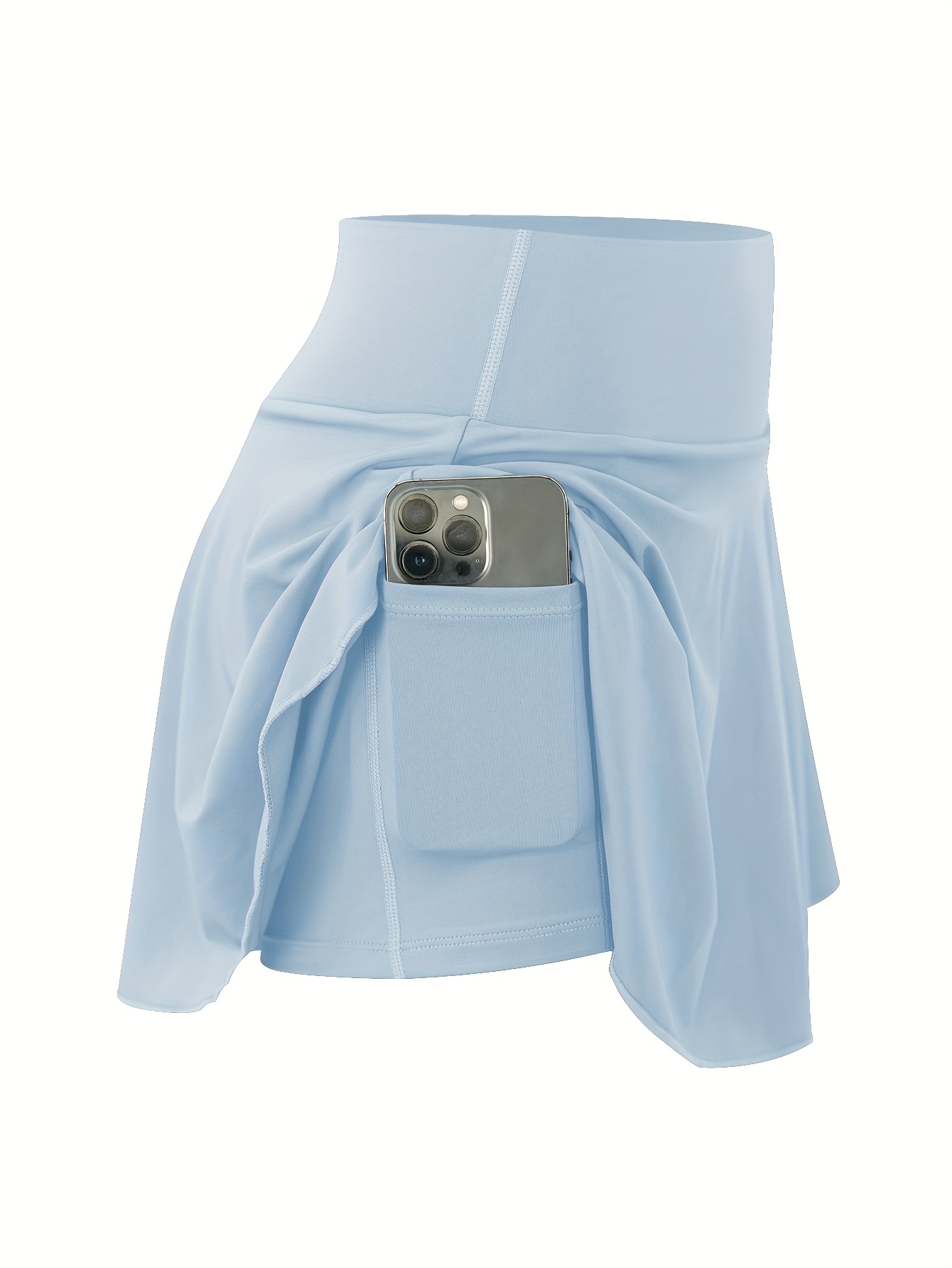 3pcs Women's Tennis Golf Skirt with High Waist and Pockets - Image 5